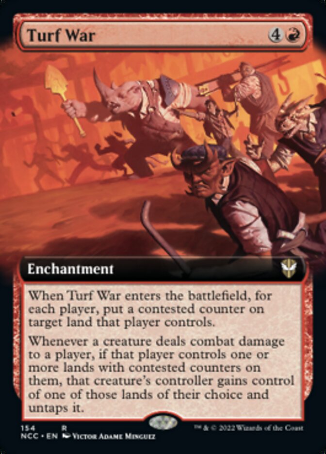 Turf War (Extended Art) [Streets of New Capenna Commander] MTG Single Magic: The Gathering    | Red Claw Gaming