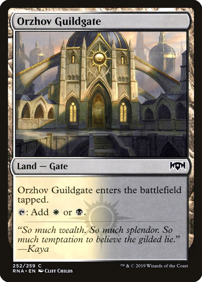 Orzhov Guildgate (252/259) [Ravnica Allegiance] MTG Single Magic: The Gathering    | Red Claw Gaming