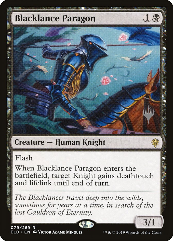 Blacklance Paragon (Promo Pack) [Throne of Eldraine Promos] MTG Single Magic: The Gathering    | Red Claw Gaming