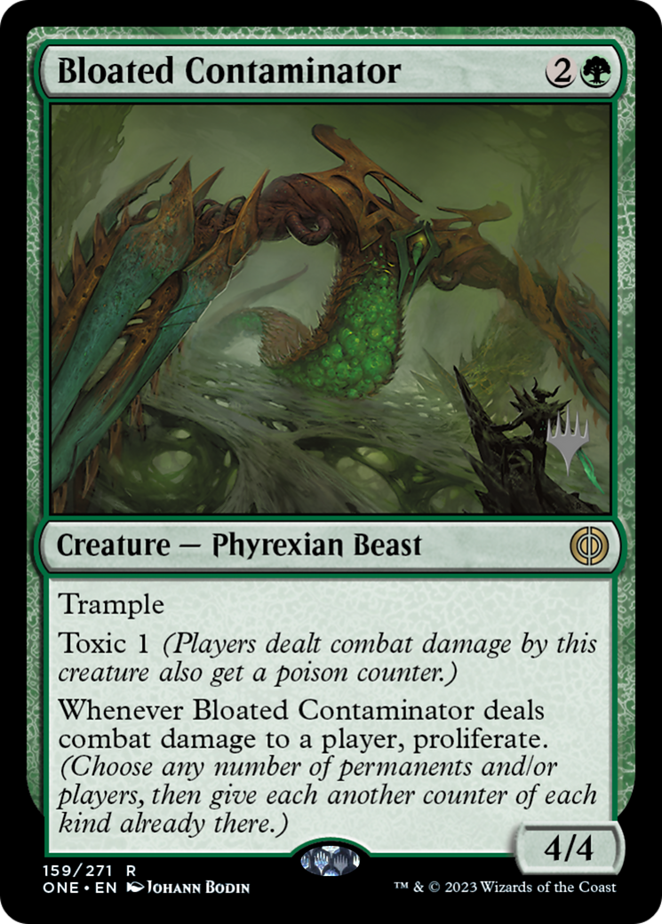 Bloated Contaminator (Promo Pack) [Phyrexia: All Will Be One Promos] MTG Single Magic: The Gathering    | Red Claw Gaming