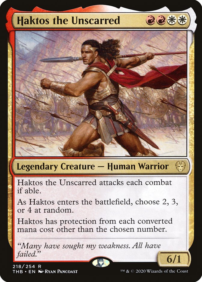 Haktos the Unscarred [Theros Beyond Death] MTG Single Magic: The Gathering    | Red Claw Gaming