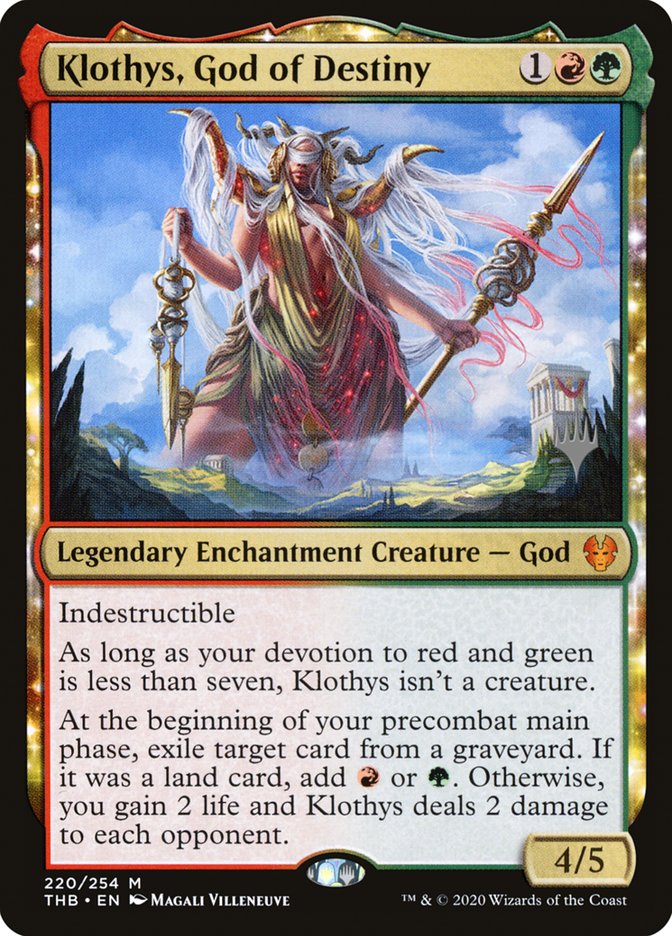 Klothys, God of Destiny (Promo Pack) [Theros Beyond Death Promos] MTG Single Magic: The Gathering    | Red Claw Gaming