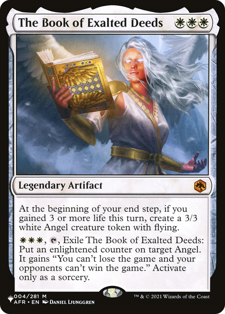 The Book of Exalted Deeds [Secret Lair: Angels] MTG Single Magic: The Gathering    | Red Claw Gaming
