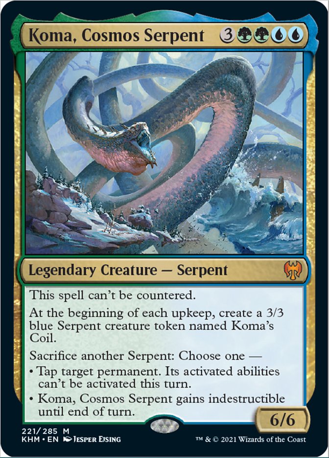 Koma, Cosmos Serpent [Kaldheim] MTG Single Magic: The Gathering    | Red Claw Gaming