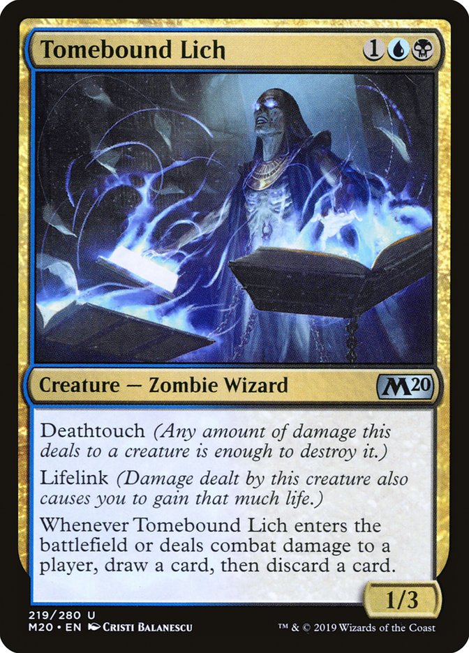 Tomebound Lich [Core Set 2020] MTG Single Magic: The Gathering    | Red Claw Gaming