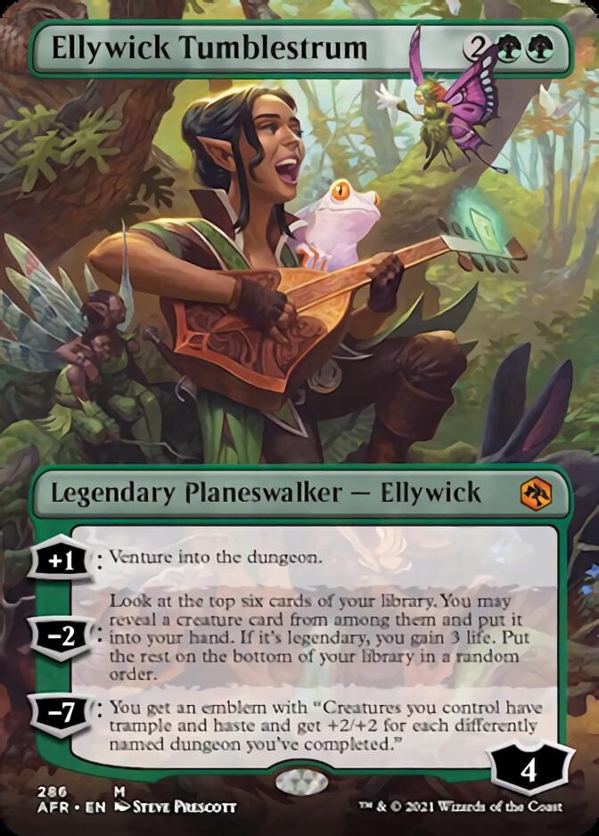 Ellywick Tumblestrum (Borderless) [Dungeons & Dragons: Adventures in the Forgotten Realms] MTG Single Magic: The Gathering    | Red Claw Gaming