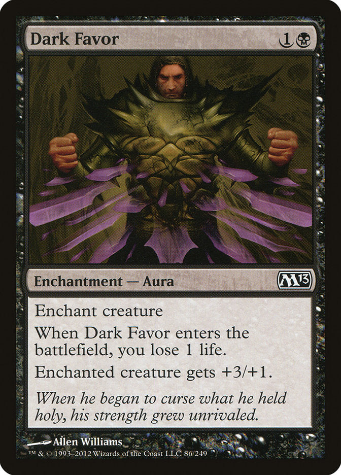 Dark Favor [Magic 2013] MTG Single Magic: The Gathering    | Red Claw Gaming