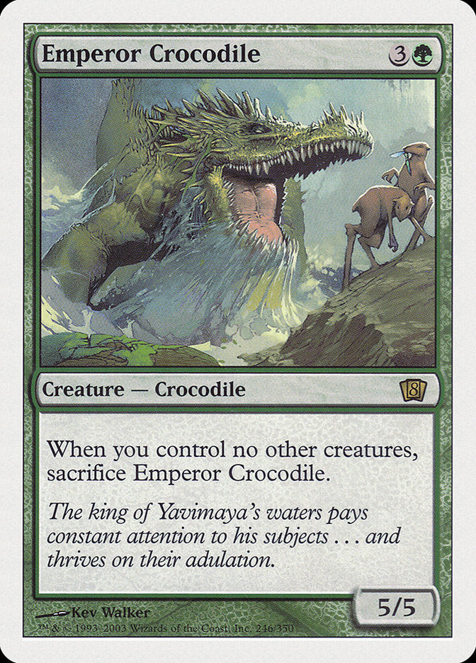 Emperor Crocodile [Eighth Edition] MTG Single Magic: The Gathering    | Red Claw Gaming