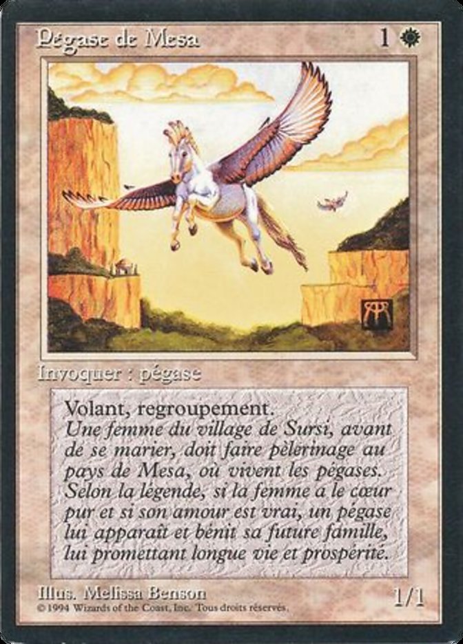 Mesa Pegasus [Foreign Black Border] MTG Single Magic: The Gathering    | Red Claw Gaming