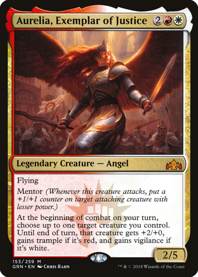 Aurelia, Exemplar of Justice [Guilds of Ravnica] MTG Single Magic: The Gathering    | Red Claw Gaming