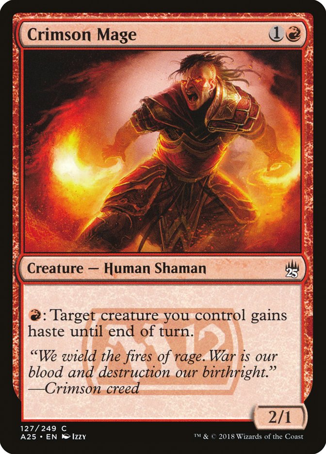 Crimson Mage [Masters 25] MTG Single Magic: The Gathering    | Red Claw Gaming