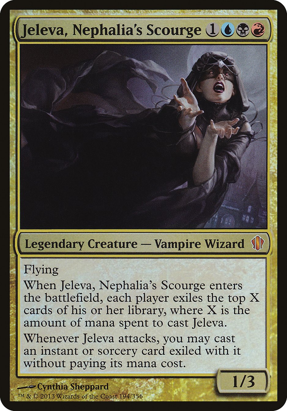 Jeleva, Nephalia's Scourge (Oversized) [Commander 2013 Oversized] MTG Single Magic: The Gathering    | Red Claw Gaming