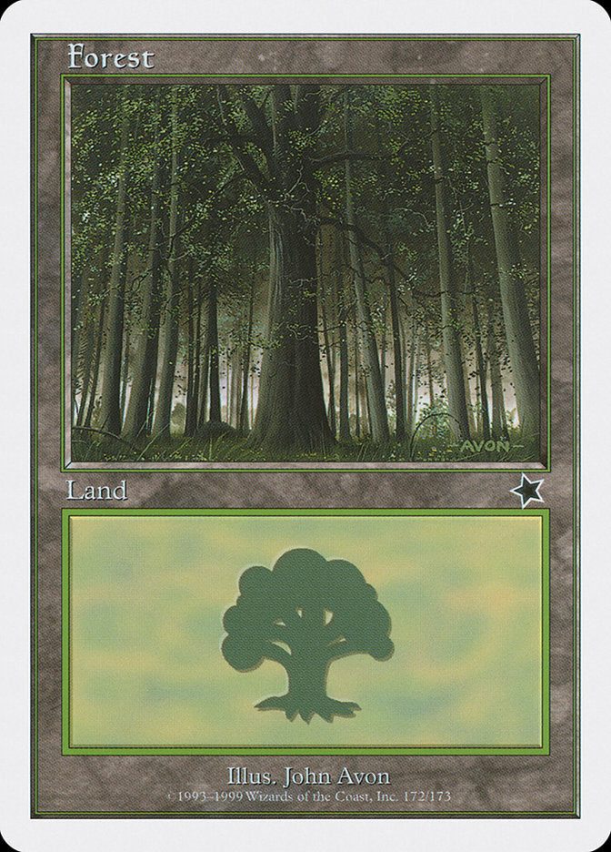 Forest (172) [Starter 1999] MTG Single Magic: The Gathering    | Red Claw Gaming