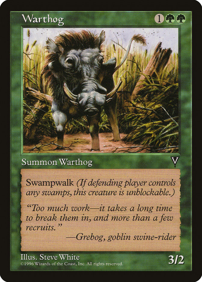 Warthog [Visions] MTG Single Magic: The Gathering    | Red Claw Gaming