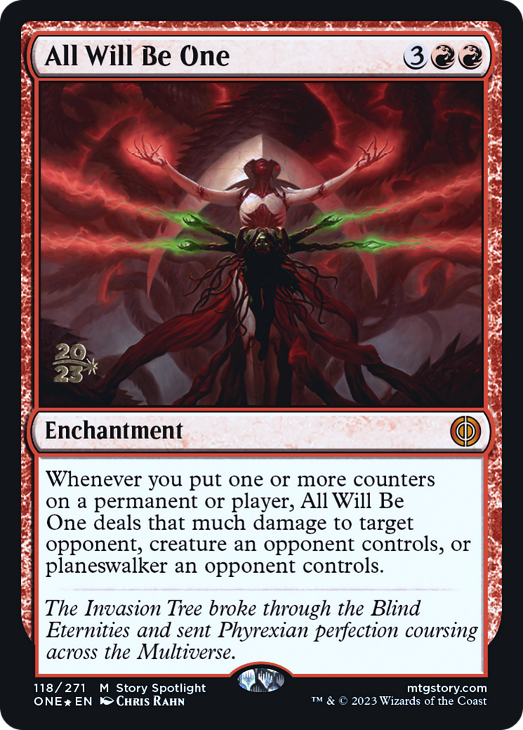 All Will Be One [Phyrexia: All Will Be One Prerelease Promos] MTG Single Magic: The Gathering    | Red Claw Gaming