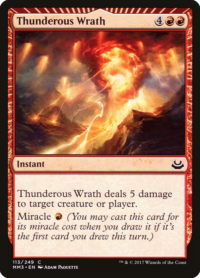 Thunderous Wrath [Modern Masters 2017] MTG Single Magic: The Gathering    | Red Claw Gaming