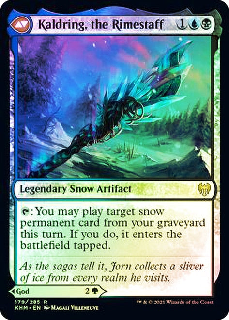 Jorn, God of Winter // Kaldring, the Rimestaff [Kaldheim Prerelease Promos] MTG Single Magic: The Gathering    | Red Claw Gaming