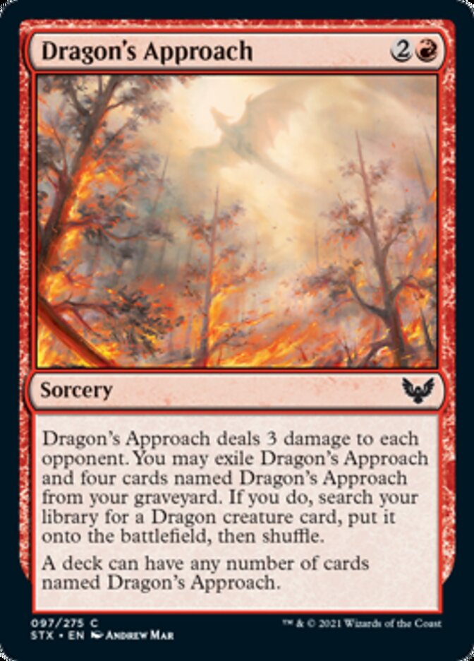 Dragon's Approach [Strixhaven: School of Mages] MTG Single Magic: The Gathering    | Red Claw Gaming