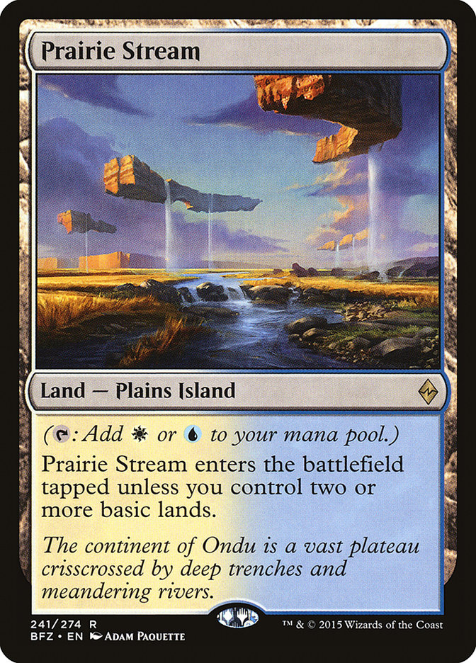 Prairie Stream [Battle for Zendikar] MTG Single Magic: The Gathering    | Red Claw Gaming