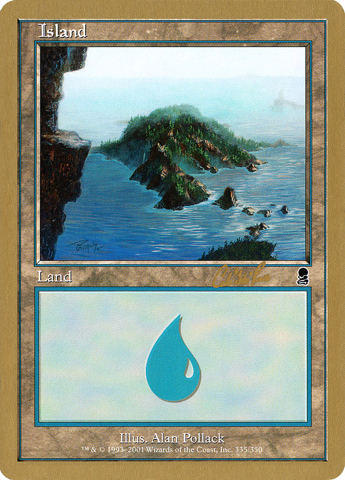 Island (cr335) (Carlos Romao) [World Championship Decks 2002] MTG Single Magic: The Gathering    | Red Claw Gaming