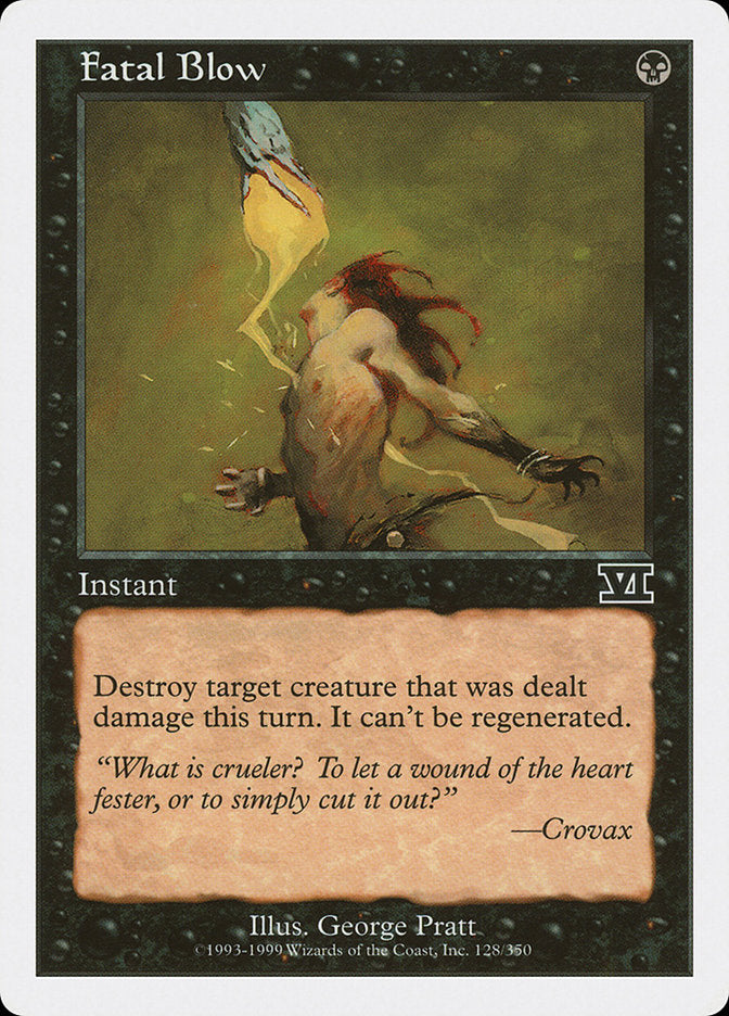 Fatal Blow [Classic Sixth Edition] MTG Single Magic: The Gathering    | Red Claw Gaming