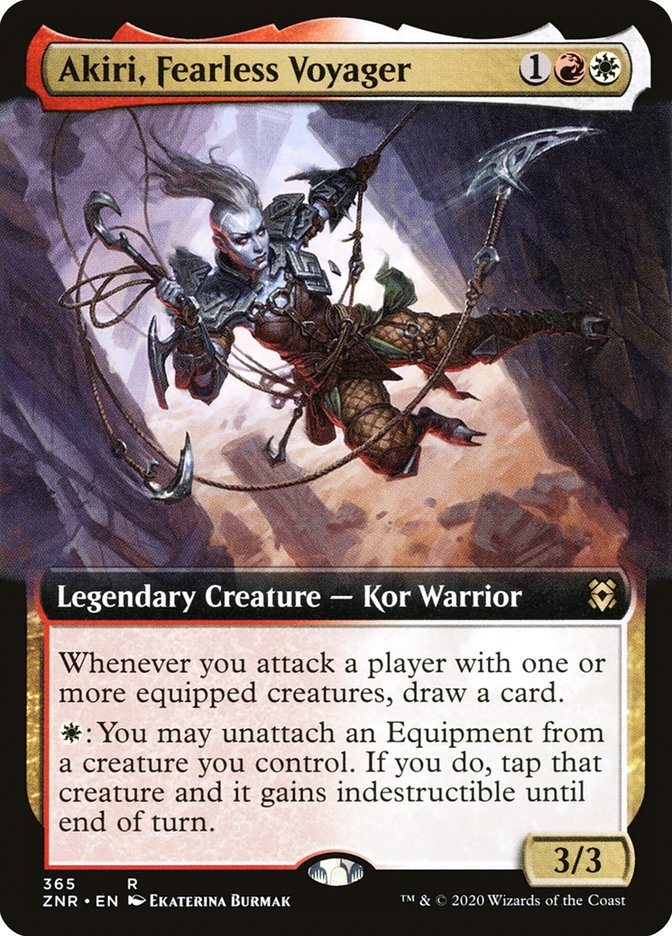 Akiri, Fearless Voyager (Extended Art) [Zendikar Rising] MTG Single Magic: The Gathering    | Red Claw Gaming