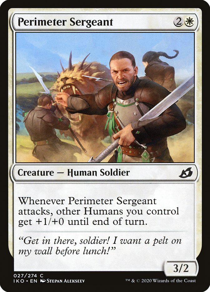 Perimeter Sergeant [Ikoria: Lair of Behemoths] MTG Single Magic: The Gathering    | Red Claw Gaming