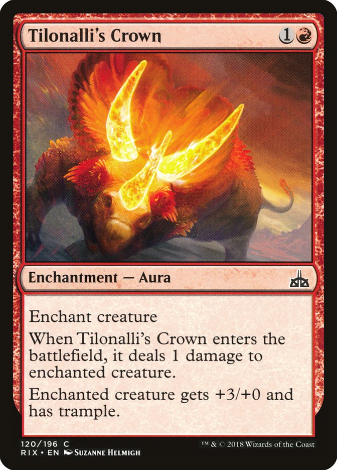 Tilonalli's Crown [Rivals of Ixalan] MTG Single Magic: The Gathering    | Red Claw Gaming