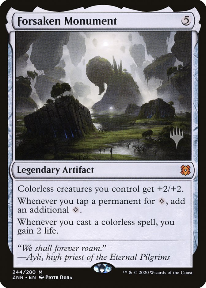 Forsaken Monument (Promo Pack) [Zendikar Rising Promos] MTG Single Magic: The Gathering    | Red Claw Gaming