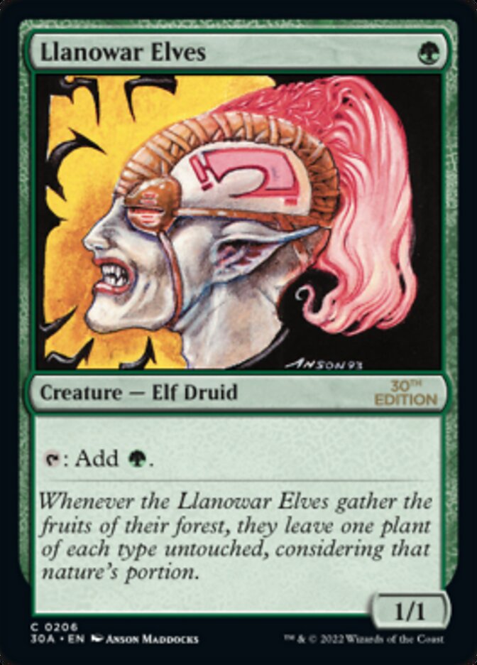 Llanowar Elves [30th Anniversary Edition] MTG Single Magic: The Gathering    | Red Claw Gaming