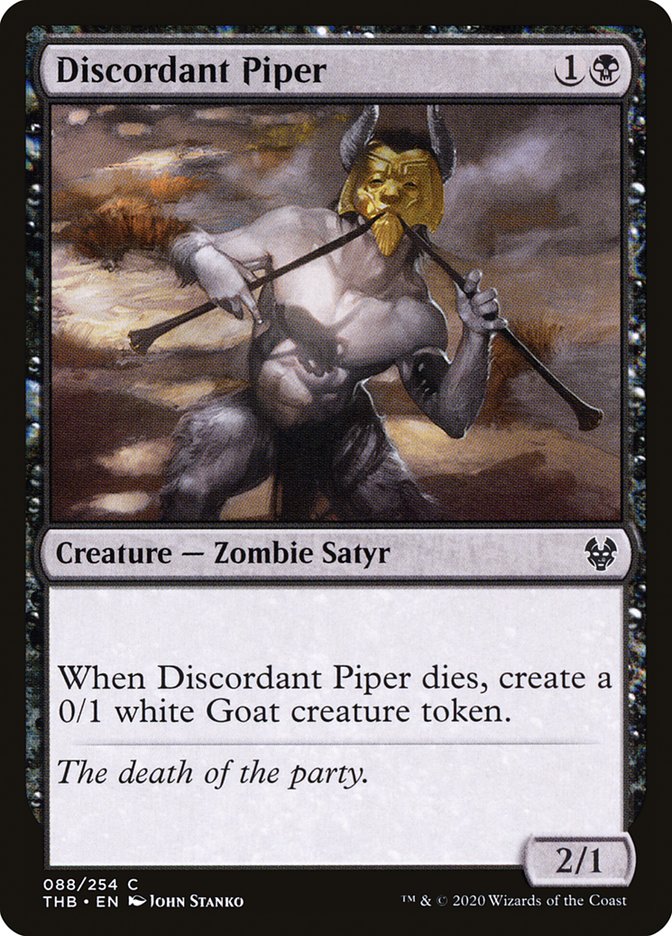 Discordant Piper [Theros Beyond Death] MTG Single Magic: The Gathering    | Red Claw Gaming