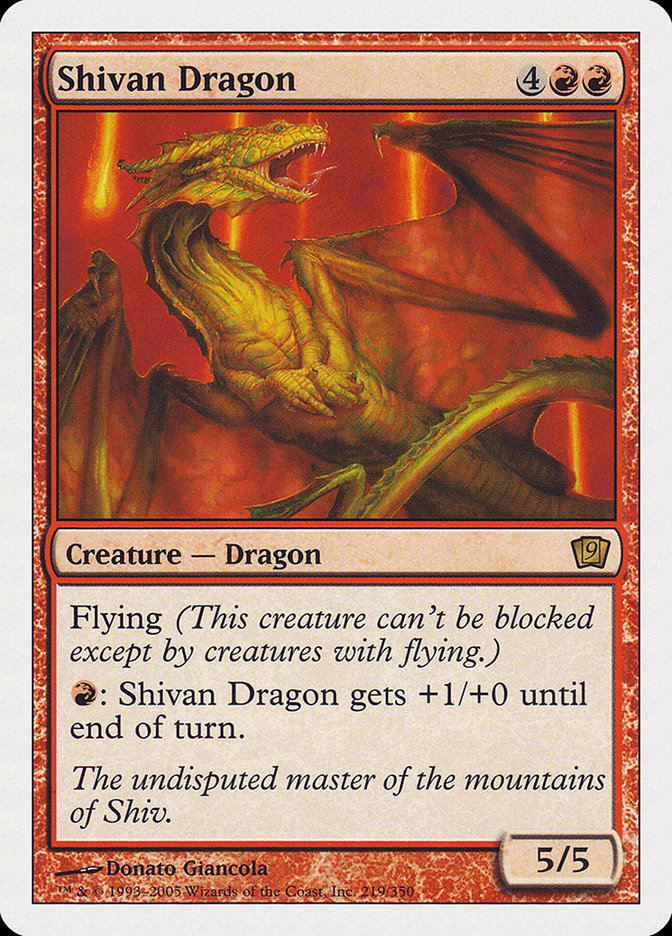 Shivan Dragon [Ninth Edition] MTG Single Magic: The Gathering    | Red Claw Gaming