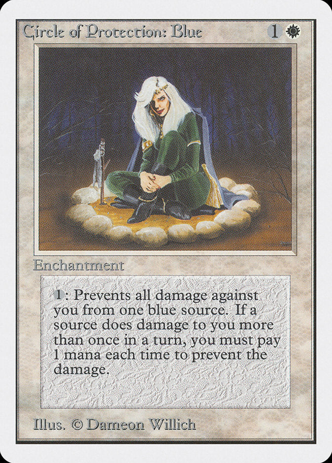 Circle of Protection: Blue [Unlimited Edition] MTG Single Magic: The Gathering    | Red Claw Gaming