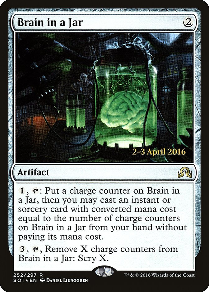 Brain in a Jar [Shadows over Innistrad Prerelease Promos] MTG Single Magic: The Gathering    | Red Claw Gaming