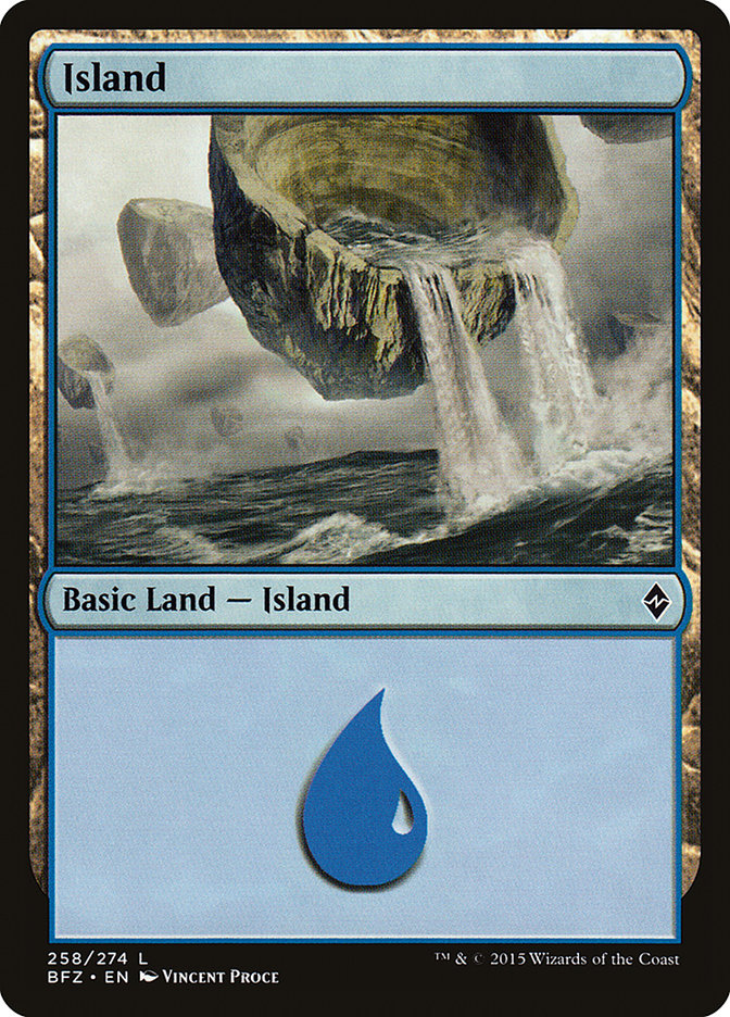 Island (258) [Battle for Zendikar] MTG Single Magic: The Gathering    | Red Claw Gaming