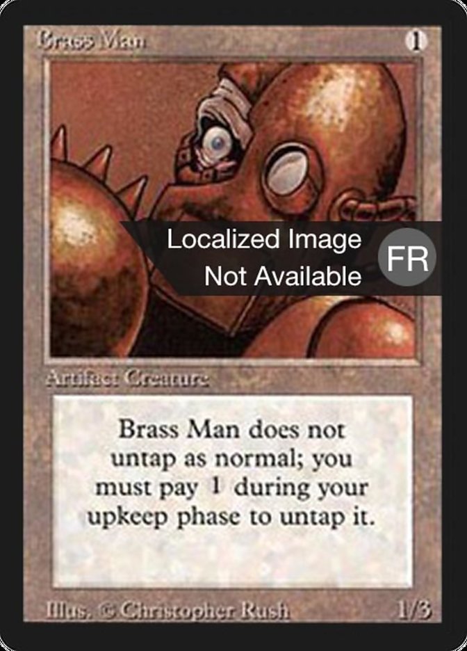 Brass Man [Foreign Black Border] MTG Single Magic: The Gathering    | Red Claw Gaming