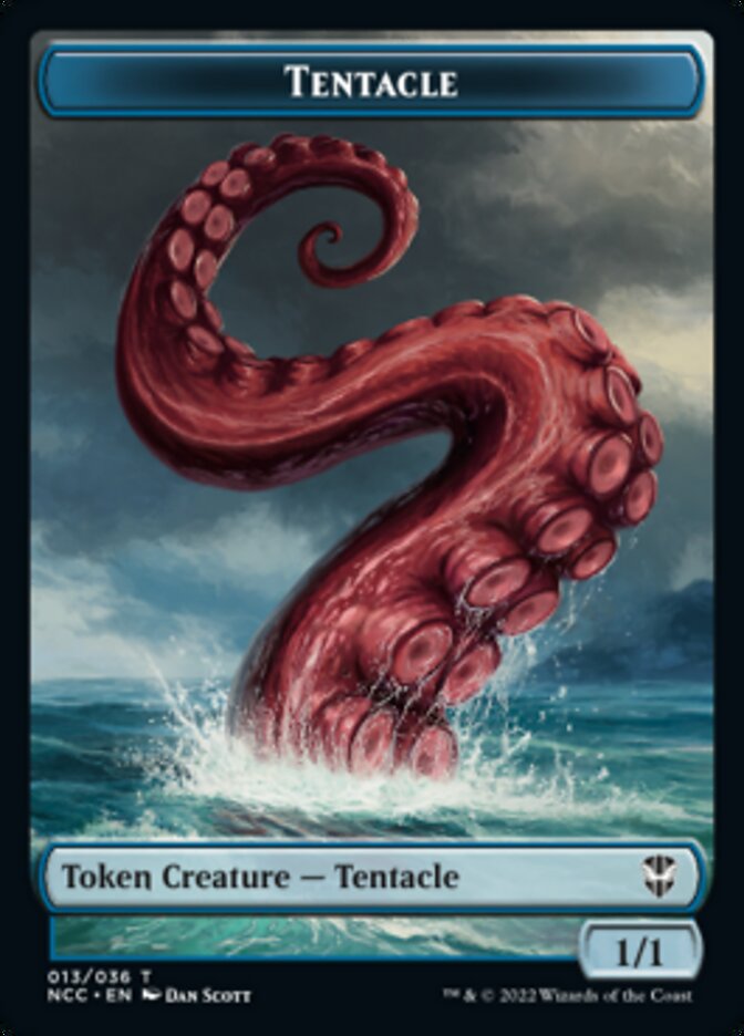 Tentacle // Champion of Wits Double-Sided Token [Streets of New Capenna Commander Tokens] MTG Single Magic: The Gathering    | Red Claw Gaming