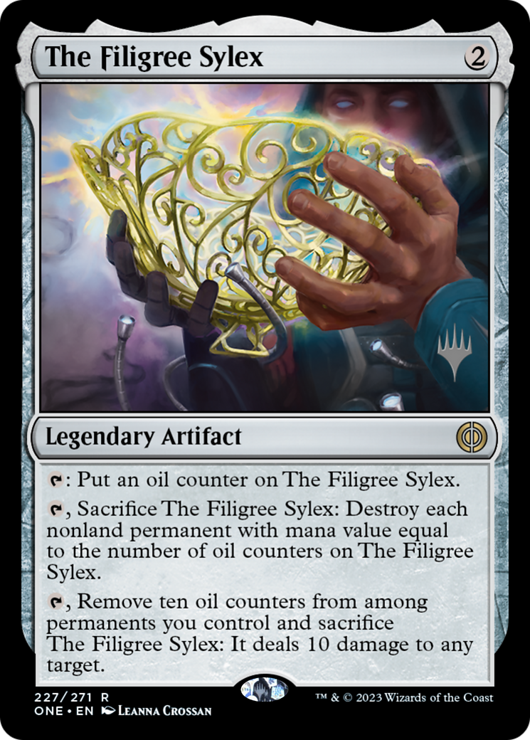 The Filigree Sylex (Promo Pack) [Phyrexia: All Will Be One Promos] MTG Single Magic: The Gathering    | Red Claw Gaming