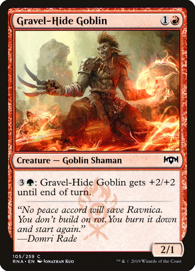 Gravel-Hide Goblin [Ravnica Allegiance] MTG Single Magic: The Gathering    | Red Claw Gaming