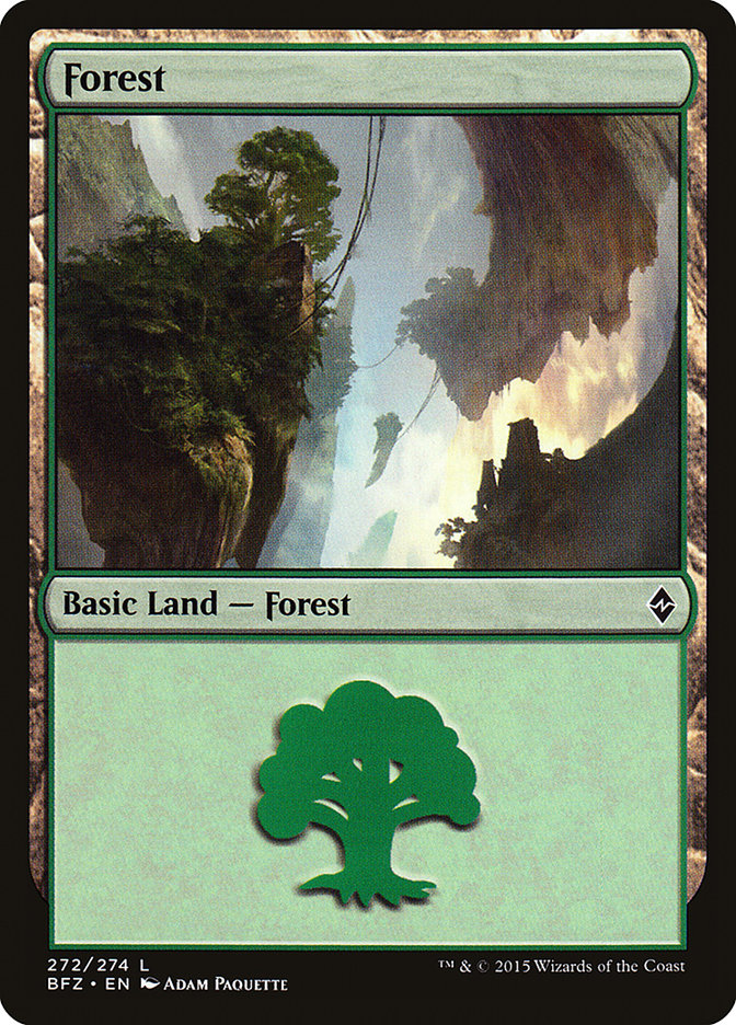 Forest (272) [Battle for Zendikar] MTG Single Magic: The Gathering    | Red Claw Gaming