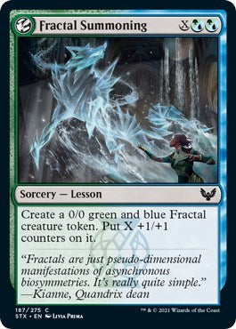 Fractal Summoning [Strixhaven: School of Mages] MTG Single Magic: The Gathering    | Red Claw Gaming