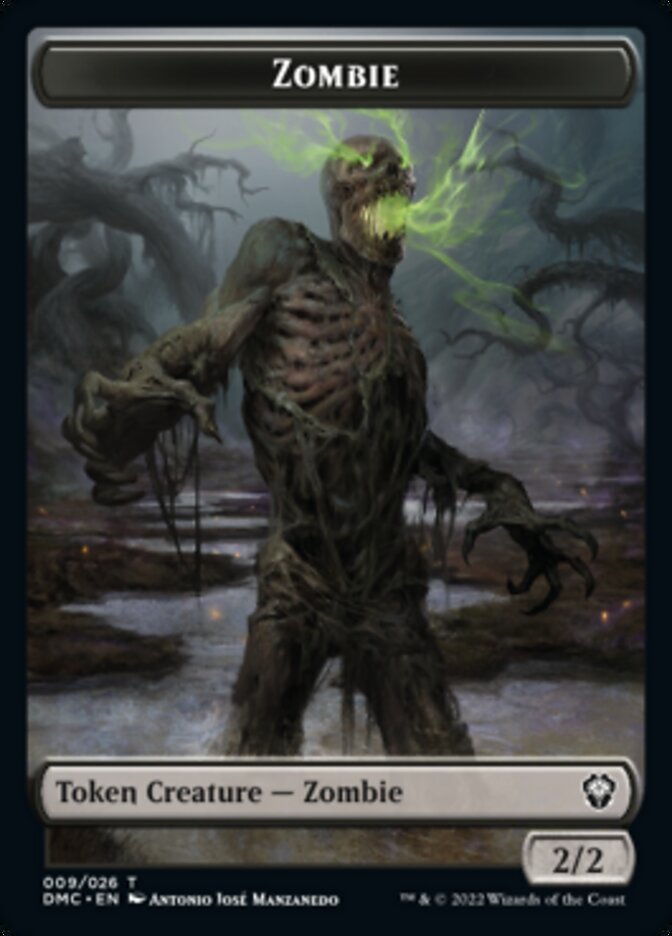 Phyrexian // Zombie Double-Sided Token [Dominaria United Tokens] MTG Single Magic: The Gathering    | Red Claw Gaming