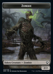 Saproling // Zombie Double-Sided Token [Dominaria United Tokens] MTG Single Magic: The Gathering    | Red Claw Gaming