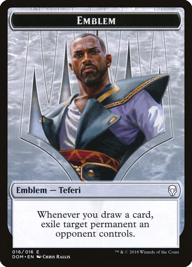 Teferi, Hero of Dominaria Emblem [Dominaria Tokens] MTG Single Magic: The Gathering    | Red Claw Gaming