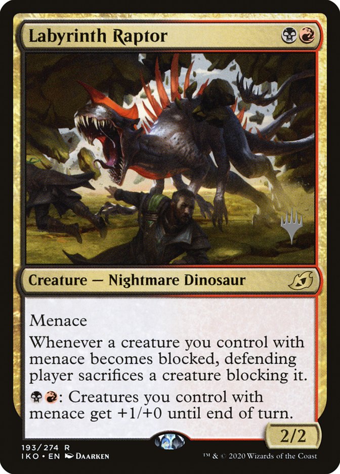 Labyrinth Raptor (Promo Pack) [Ikoria: Lair of Behemoths Promos] MTG Single Magic: The Gathering    | Red Claw Gaming