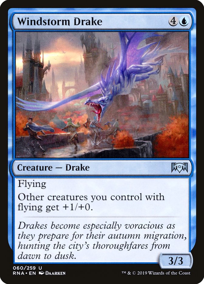 Windstorm Drake [Ravnica Allegiance] MTG Single Magic: The Gathering    | Red Claw Gaming