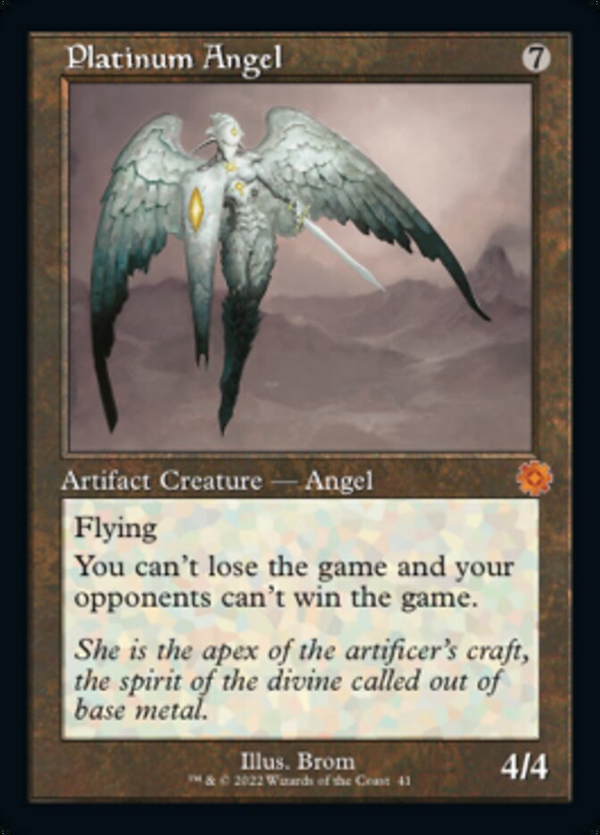 Platinum Angel (Retro) [The Brothers' War Retro Artifacts] MTG Single Magic: The Gathering    | Red Claw Gaming