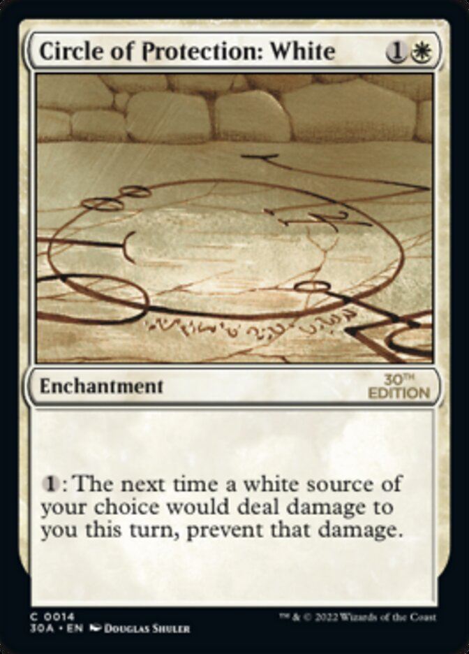 Circle of Protection: White [30th Anniversary Edition] MTG Single Magic: The Gathering    | Red Claw Gaming