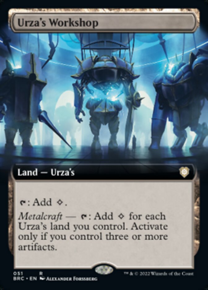 Urza's Workshop (Extended Art) [The Brothers' War Commander] MTG Single Magic: The Gathering    | Red Claw Gaming