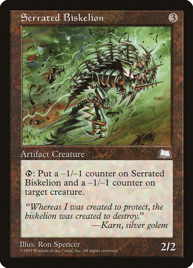 Serrated Biskelion [Weatherlight] MTG Single Magic: The Gathering    | Red Claw Gaming